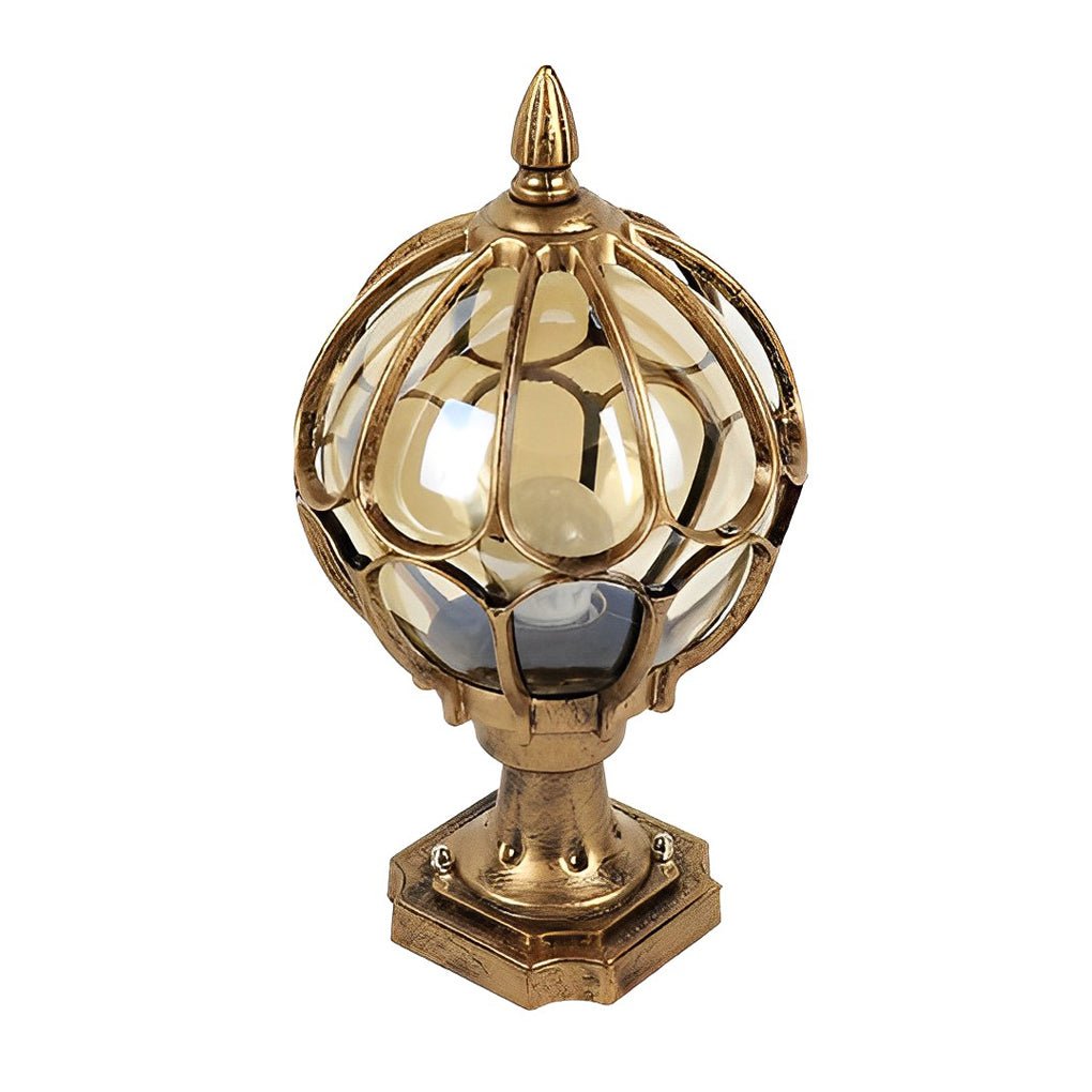 Traditional Outdoor Lamp with Glass Cover