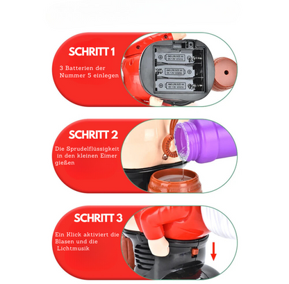 Fun Christmas Soap Bubble Set