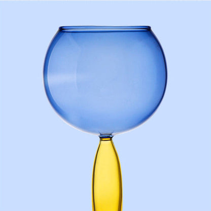 Colorful Glass Pitcher and Tumbler Set