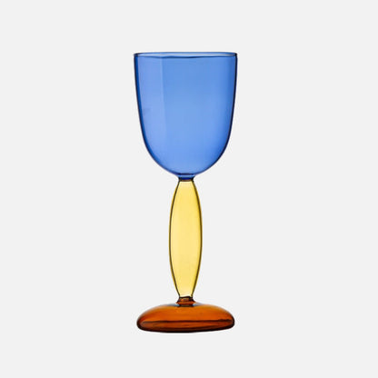 Colorful Glass Pitcher and Tumbler Set