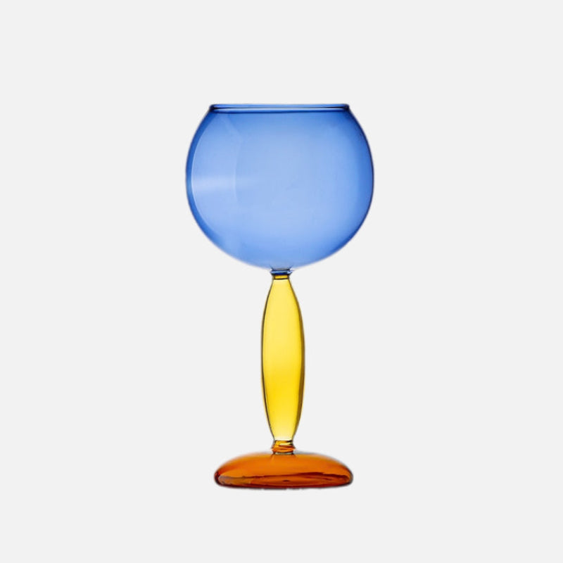 Colorful Glass Pitcher and Tumbler Set