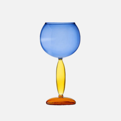 Colorful Glass Pitcher and Tumbler Set