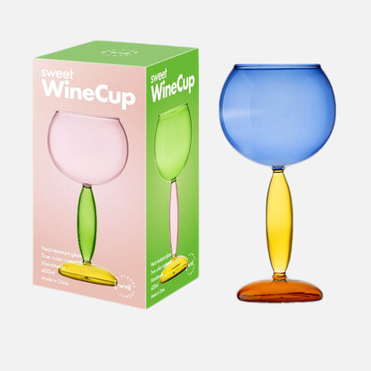 Colorful Glass Pitcher and Tumbler Set