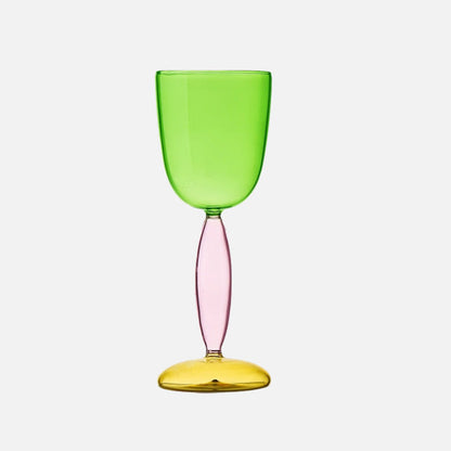 Colorful Glass Pitcher and Tumbler Set