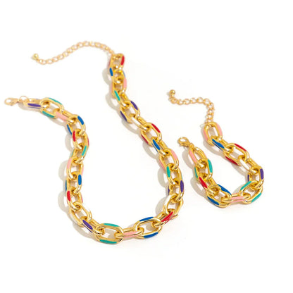 Vibrant Chain Jewelry Set for Women