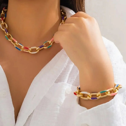 Vibrant Chain Jewelry Set for Women