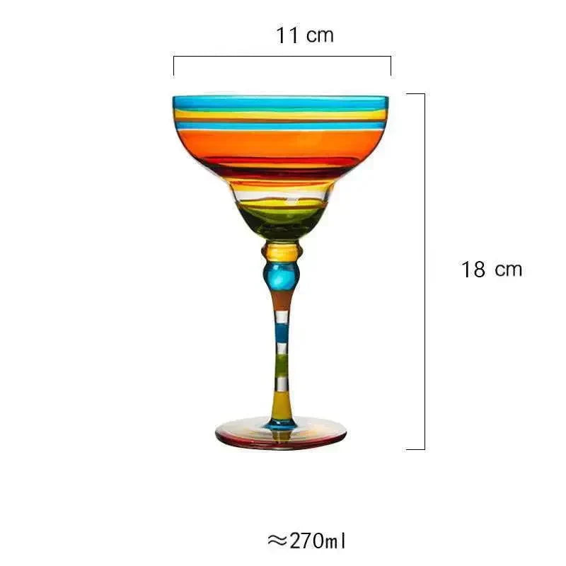 Vibrant Margarita Drinking Glass