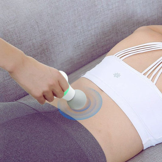 Compact Muscle Massager - Home Vibrating Shock Mini Massager for Back Pain, Shoulder, Neck, Body - Yeezlab