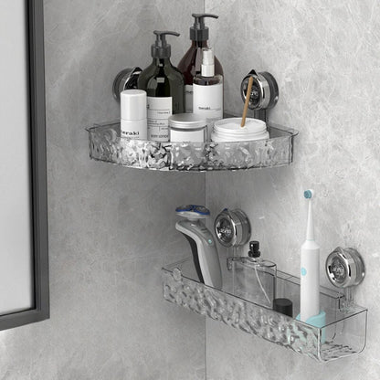 Bathroom Corner Shelf Suction Cup Storage Caddy