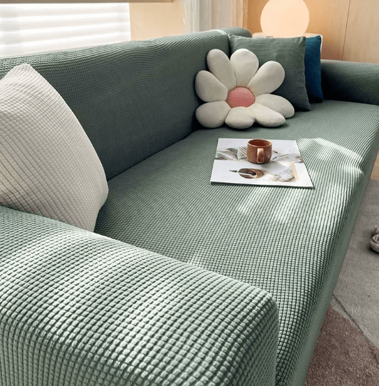 Cozy Jacquard Sofa Slipcover with Grip Bottom - Yeezlab