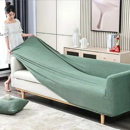 Cozy Jacquard Sofa Slipcover with Grip Bottom
