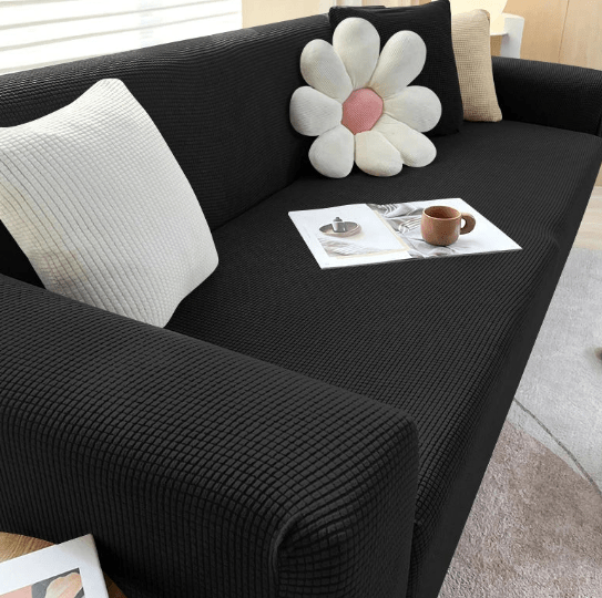 Cozy Jacquard Sofa Slipcover with Grip Bottom