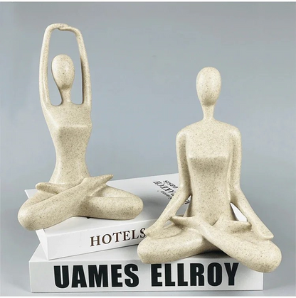 Serenity Yoga Female Figure - Resin Home Decor Statue