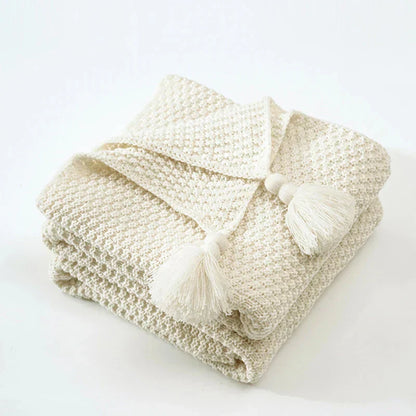 Cozy Scandinavian Wool Throw Blanket
