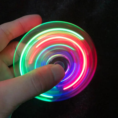 Colorful LED Fidget Spinner Toy
