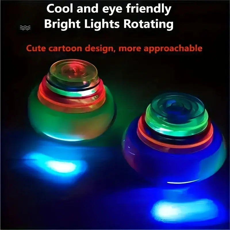 Colorful LED Spinning Top Lamp