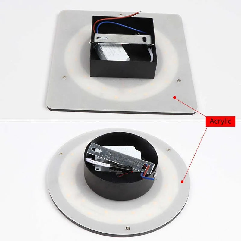 Sleek Outdoor LED Wall Light Metal Finish