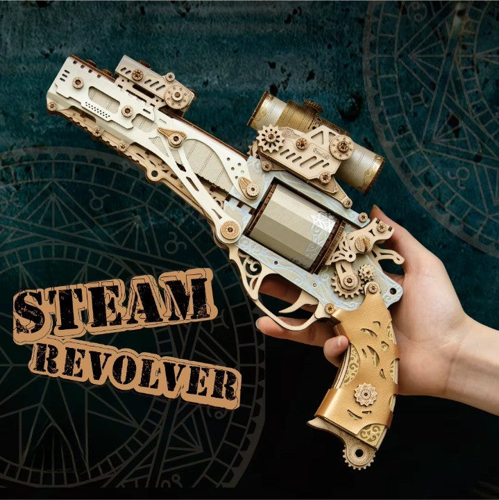 Handmade Wooden Puzzle Gun Toy Kit