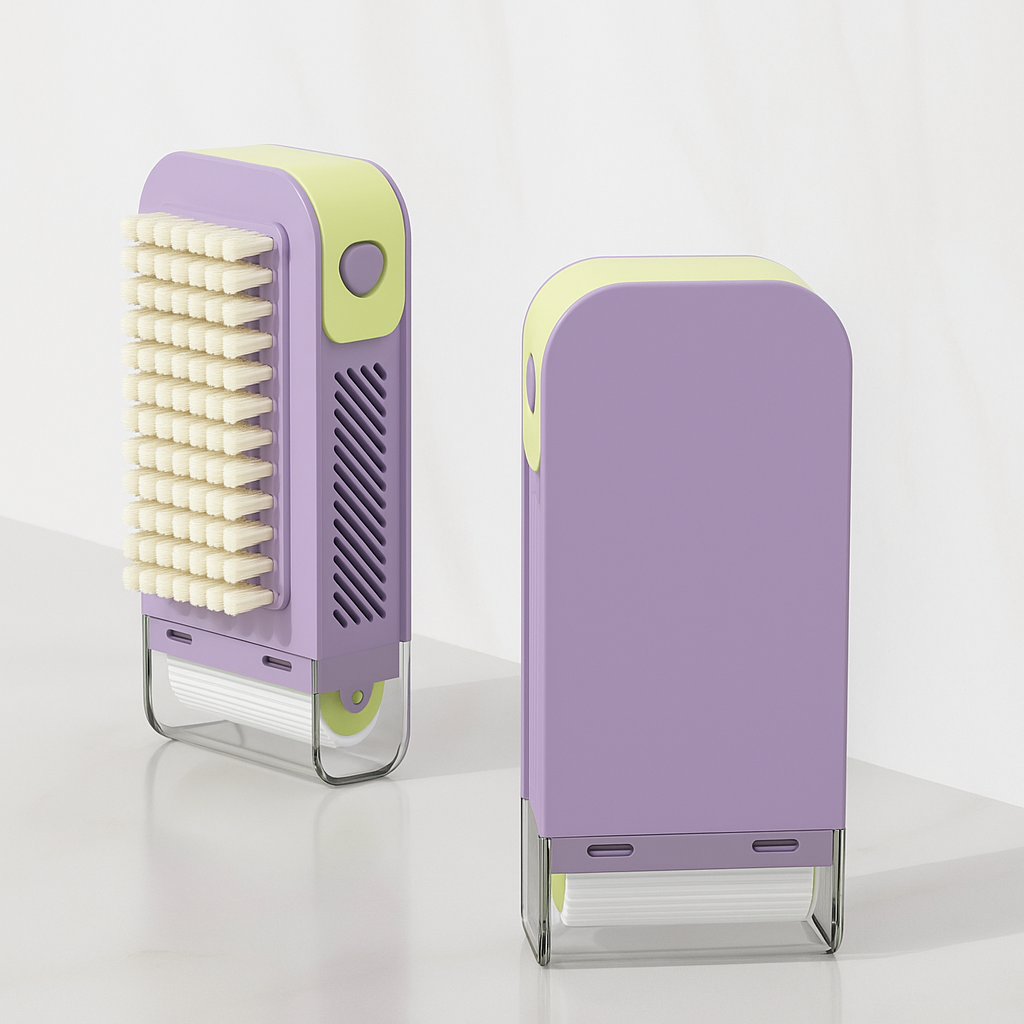 2-in-1 Cleaning Brush and Soap Dispenser