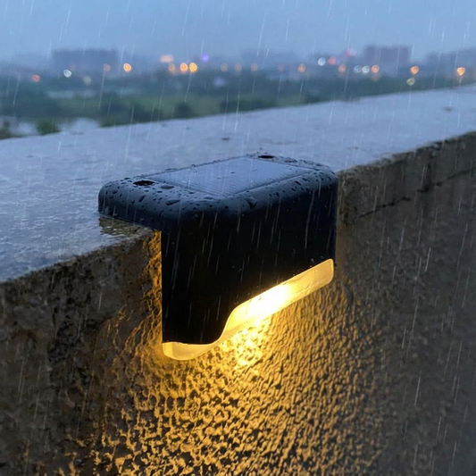 Set of Outdoor Solar Decks and Fence Lights