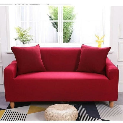 Fits Most Sofas Stretchy Slipcover - Solid Colors