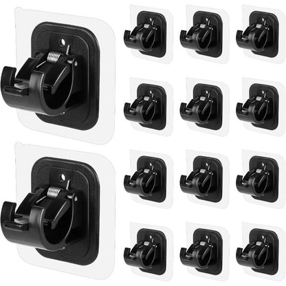 Easy Fit Curtain Rod Brackets - No Drill Required