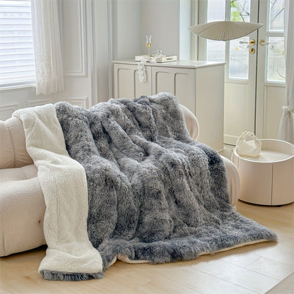 Plush Soft Sheepskin Throw Blanket