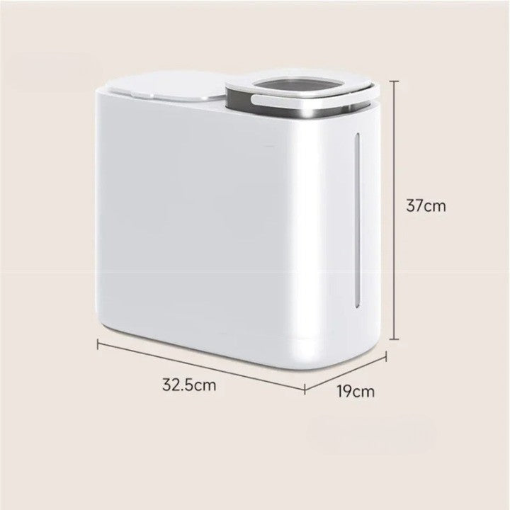 Space Saving 2 Section Kitchen Trash Recycling Bin