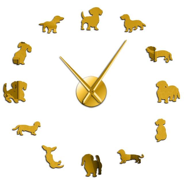 Fun Dog Shaped Wall Clock