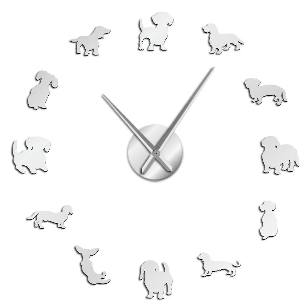 Fun Dog Shaped Wall Clock
