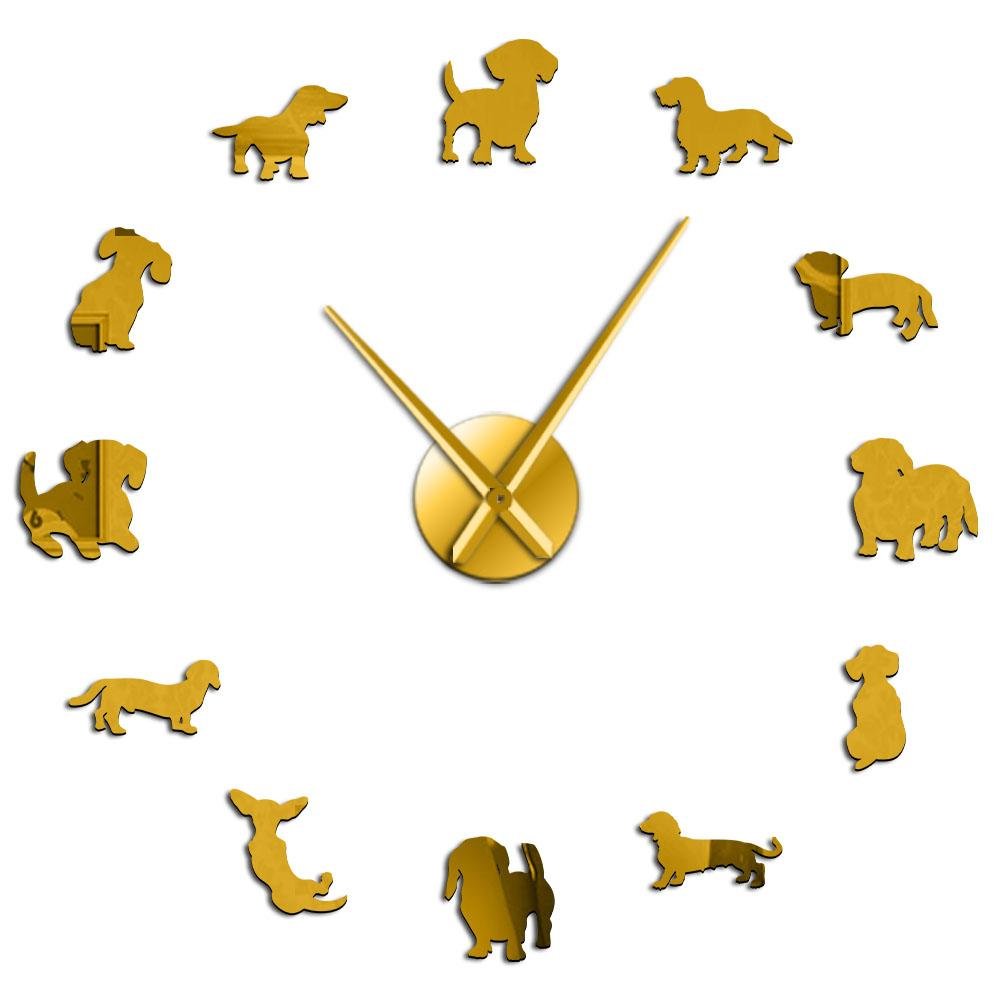 Fun Dog Shaped Wall Clock
