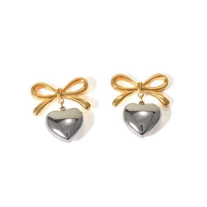 Delicate Heart Shape Drop Earrings