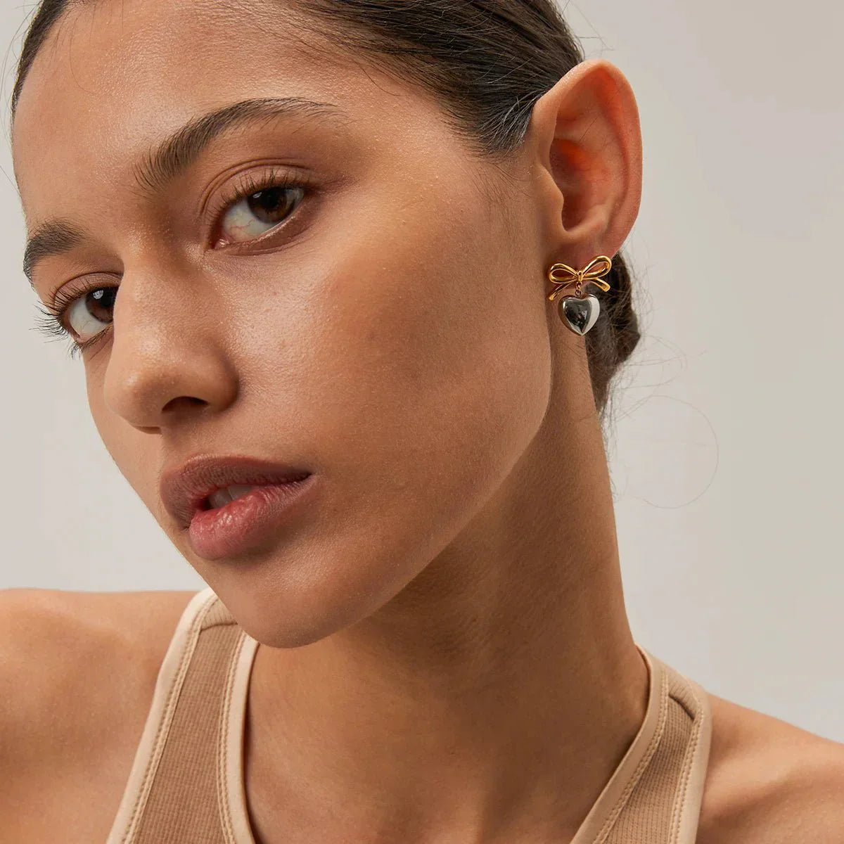 Delicate Heart Shape Drop Earrings