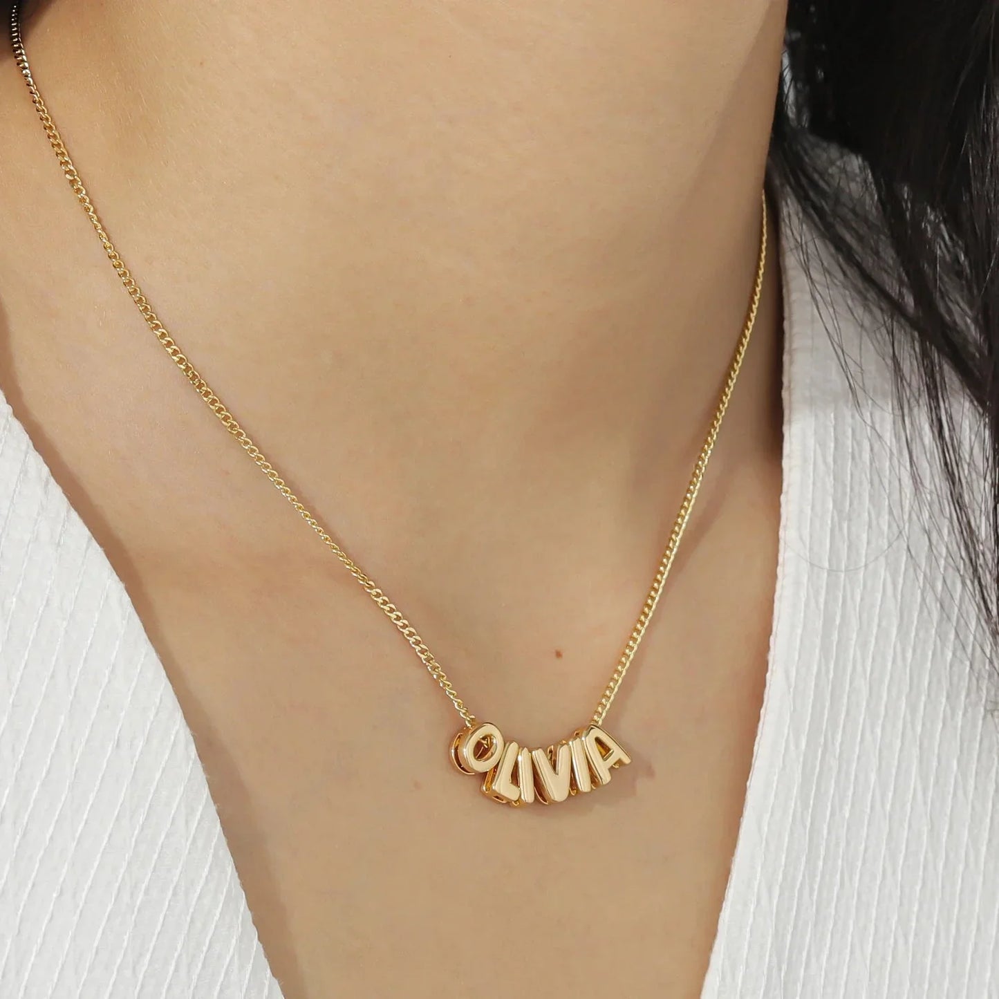 Delicate Script Name Pendant Necklace