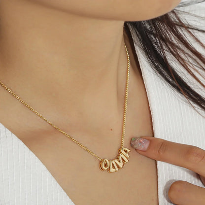 Delicate Script Name Pendant Necklace