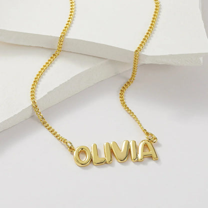 Delicate Script Name Pendant Necklace