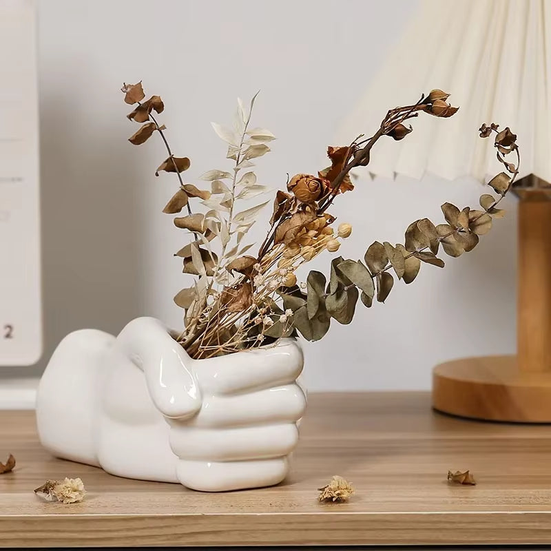 Stylish Handmade Ceramic Flower Vase Decor