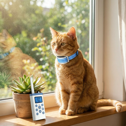 Cat Training Collar with Remote for Meowing Control
