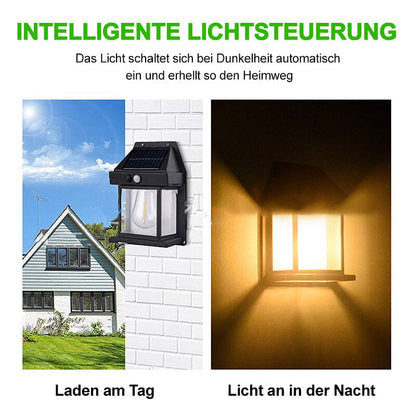 Outdoor Solar Powered LED Wall Lamp