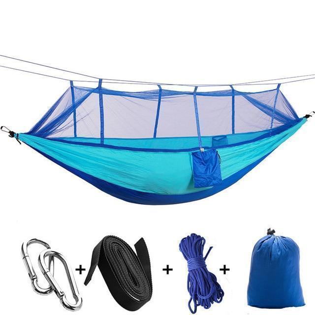 Compact Travel Hammock with Bug Net