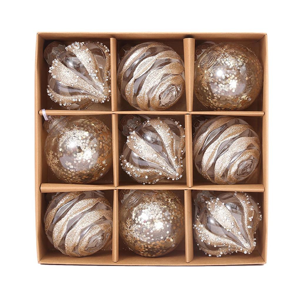 Premium Golden Xmas Tree Ornaments