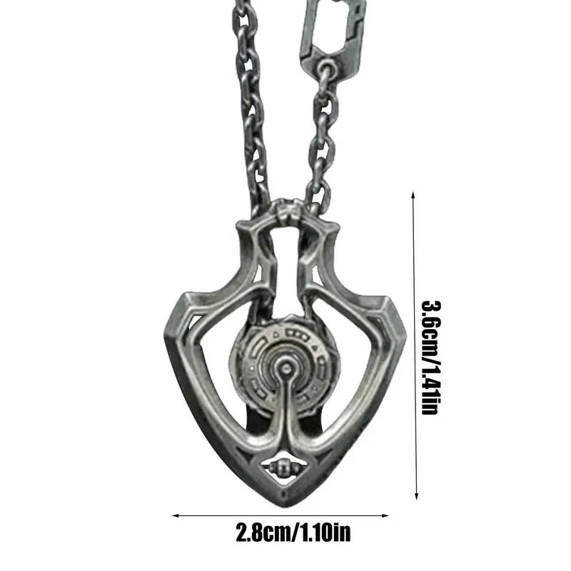 Unique Steampunk Rotating Gear Pendant Necklace