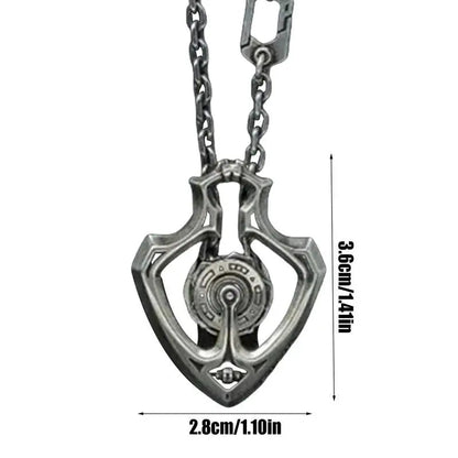 Unique Steampunk Rotating Gear Pendant Necklace