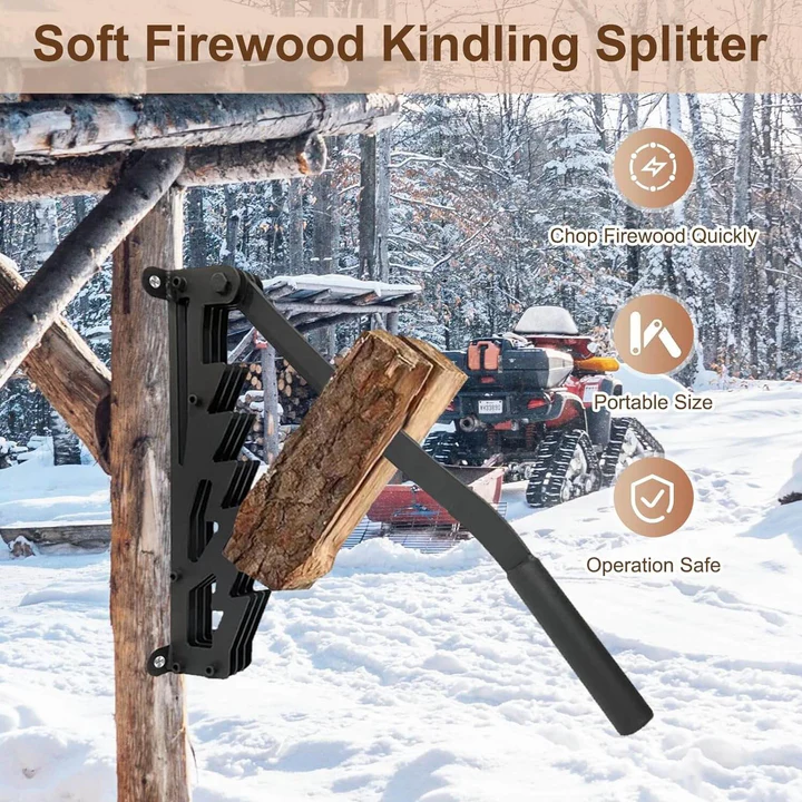 Easy Install Log Splitter for Wall Mount