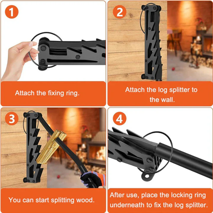 Easy Install Log Splitter for Wall Mount