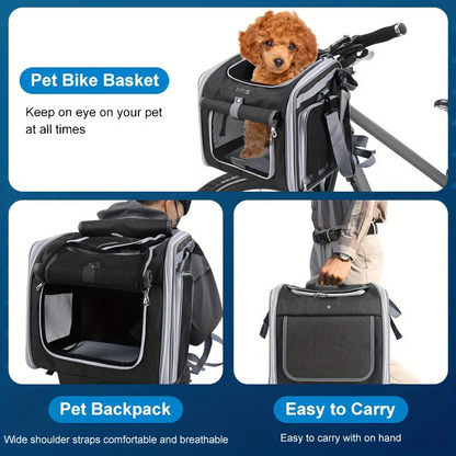 Collapsible Pet Bike Carrier Basket
