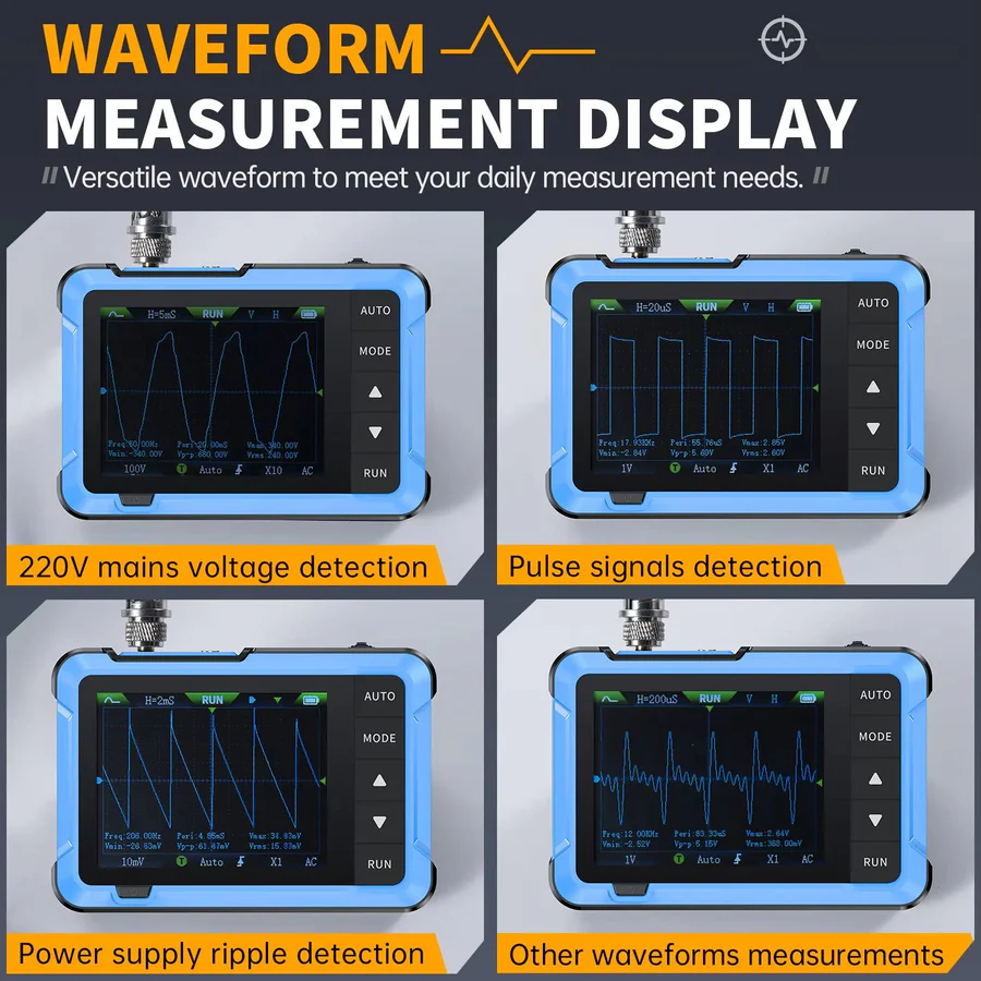 Compact Handheld Oscilloscope for Electronics