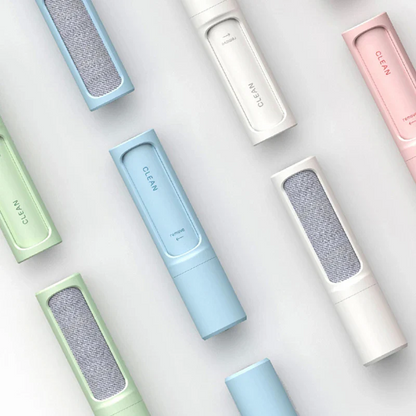 Pet Hair Removal Brush with Built-In Lint Roller Tool