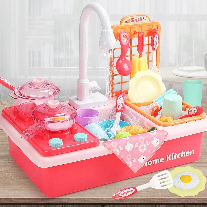 Fun Play Kitchen with Water Play and Cooking Tools