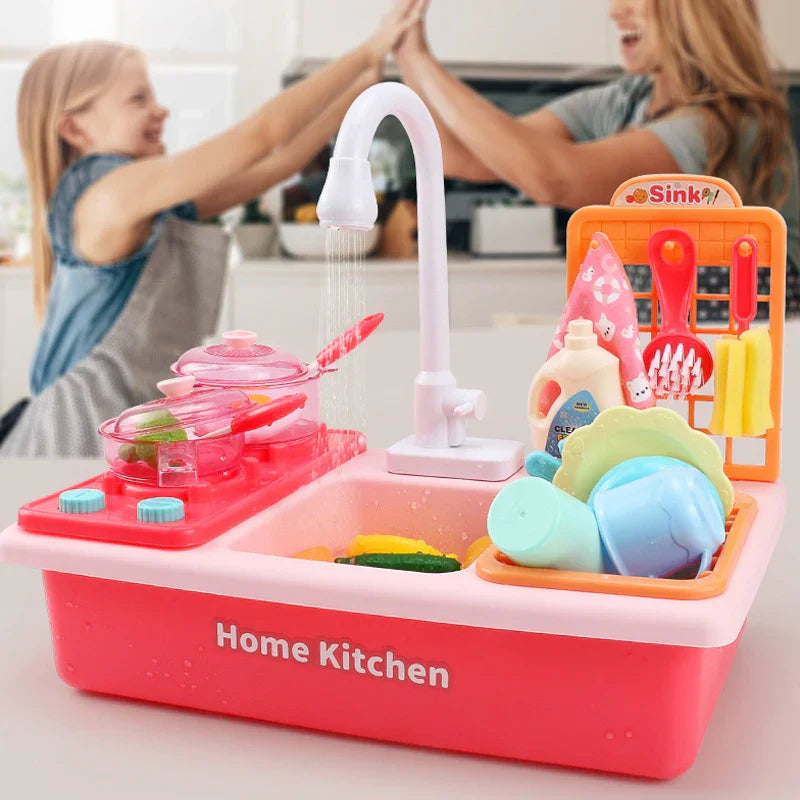 Fun Play Kitchen with Water Play and Cooking Tools